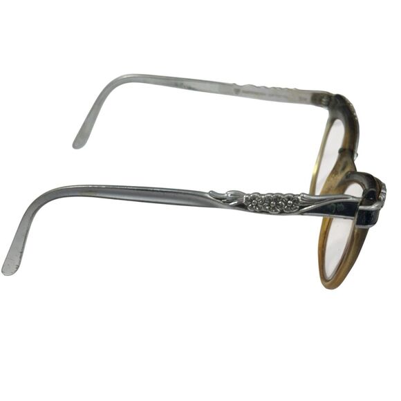 American Optical VTG 60’s Aluminum Frame Floral Cats Eye Glasses 5 1/4 - Picture 8 of 16
